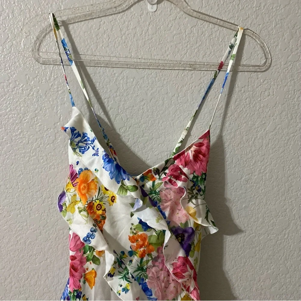 Stunning Romance Ruffle Dress in Ivory Botanical Floral from Show Me Your Mumu